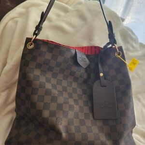 Authentic Louis Vuitton Damier Ebene Shoulder Bag